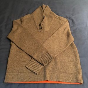 Men’s Banana Republic brown shawl neck sweater